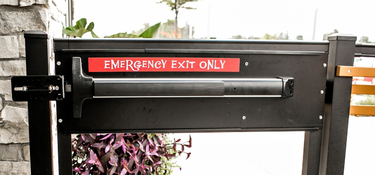 emergency push bar installation in Adelanto